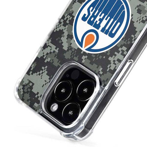 NHL Edmonton Oilers Camo iPhone 16 Pro MagSafe Case